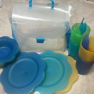 Picnic set with carry strap